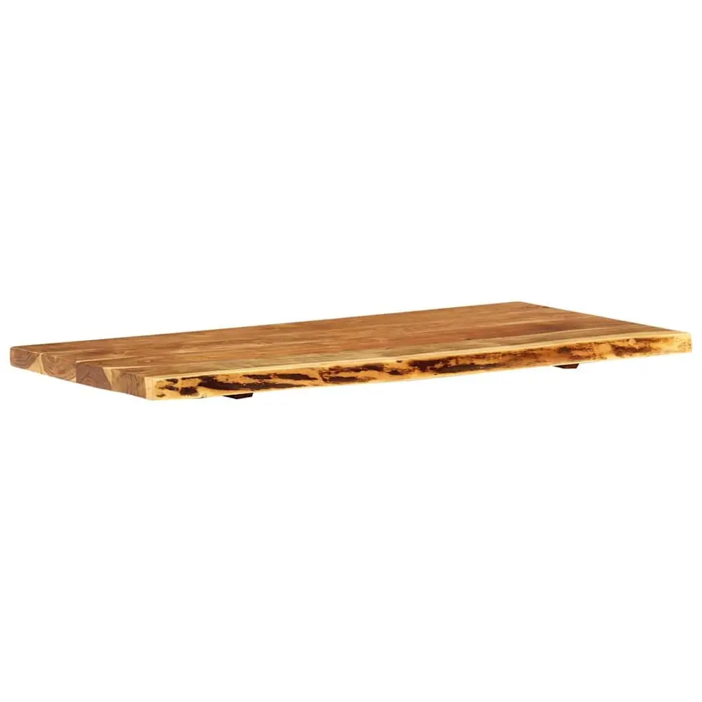 Solid Acacia Wood Bathroom Vanity Top 114x52x4 cm