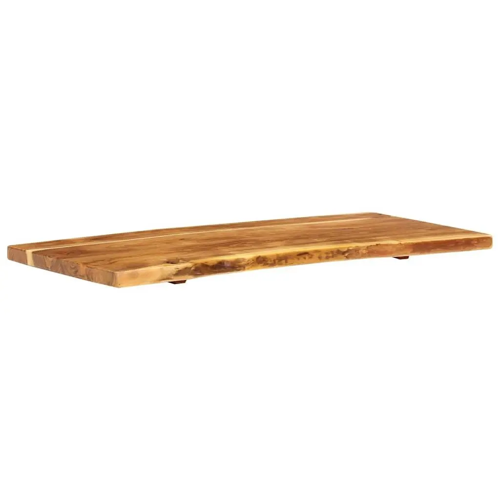 Solid Acacia Wood Bathroom Vanity Top 114x52x4 cm