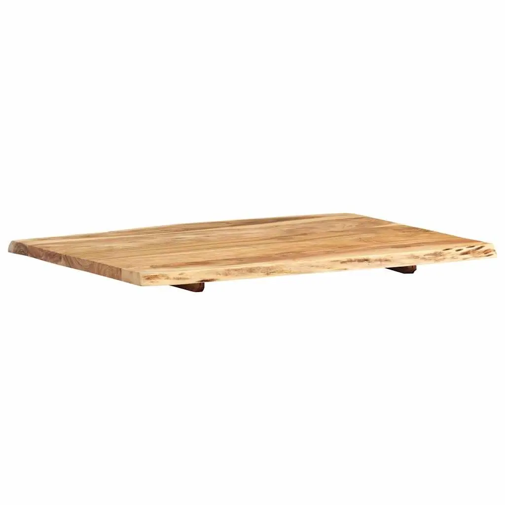 Solid Acacia Wood Table Top Live Edge Kitchen Dining Coffee Desk Surface 80cm