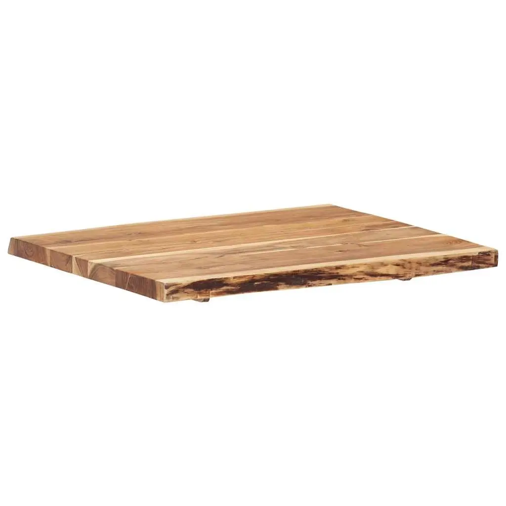 Solid Acacia Wood Table Top 80x50-60x3.8 cm