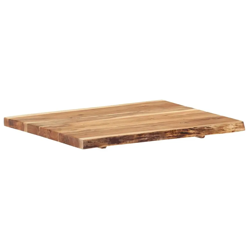 Solid Acacia Wood Table Top 80x50-60x3.8 cm