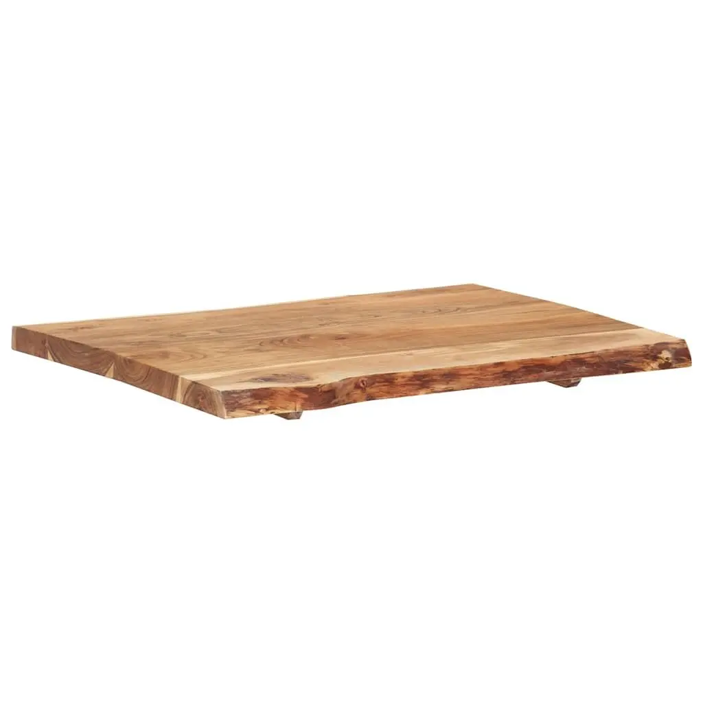 Solid Acacia Wood Table Top 80x50-60x3.8 cm