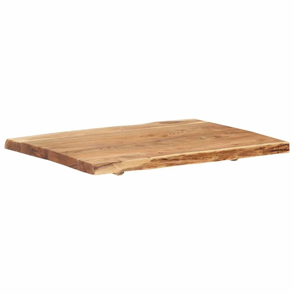 Solid Acacia Wood Table Top 80x50-60x3.8 cm