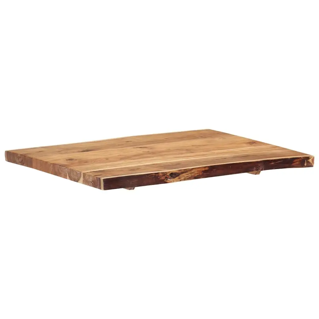 Solid Acacia Wood Table Top 80x50-60x3.8 cm