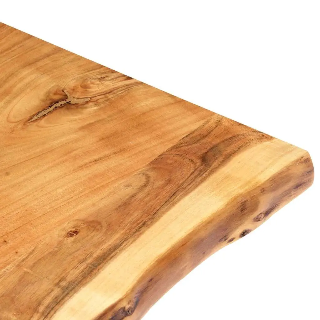 Solid Acacia Wood Table Top 80x50-60x3.8 cm