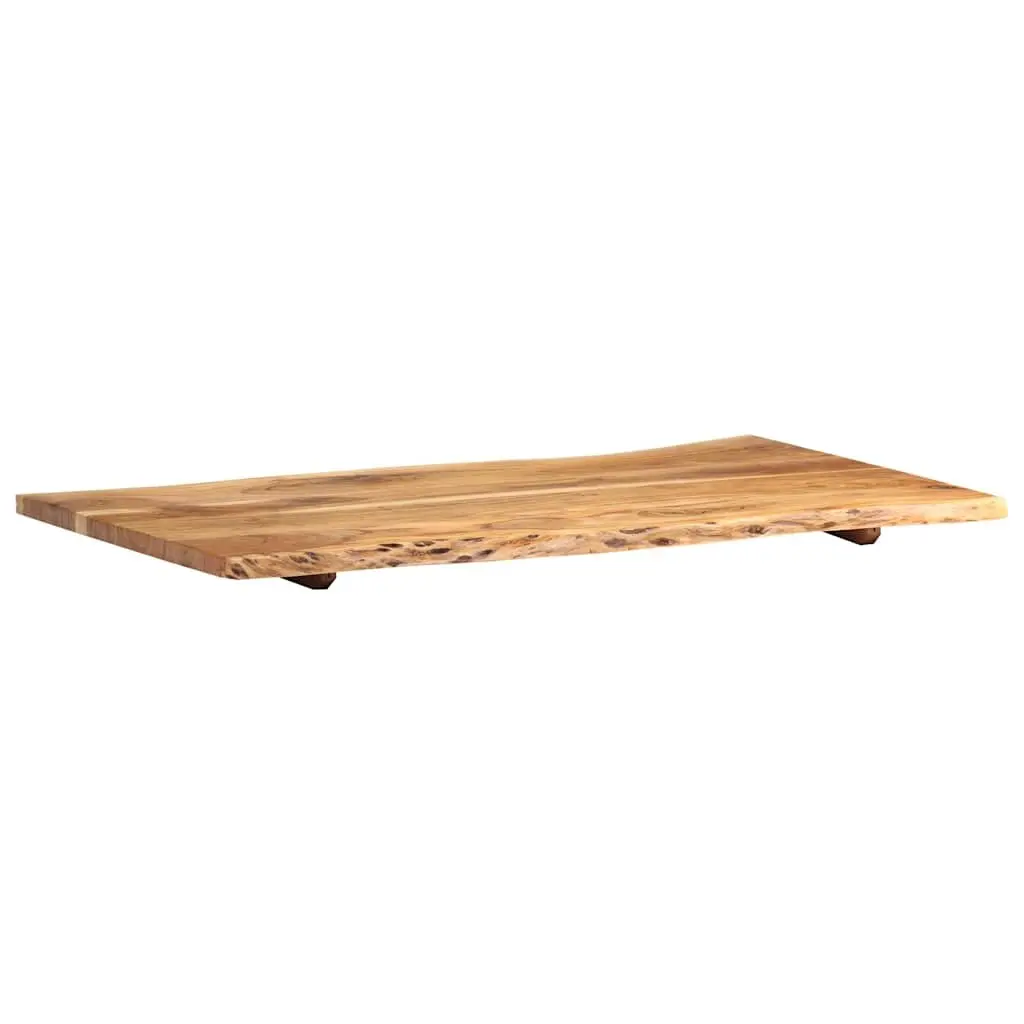 Solid Acacia Wood Tabletop, 100x50-60 cm