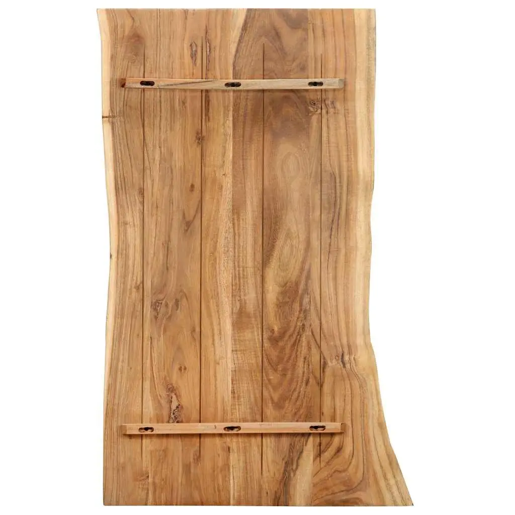 Solid Acacia Wood Tabletop, 100x50-60 cm
