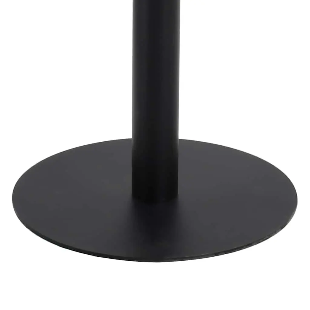 Bistro Table for Home Restaurant Coffee Shop Bar 80x80cm Brown MDF Tabletop Steel Leg