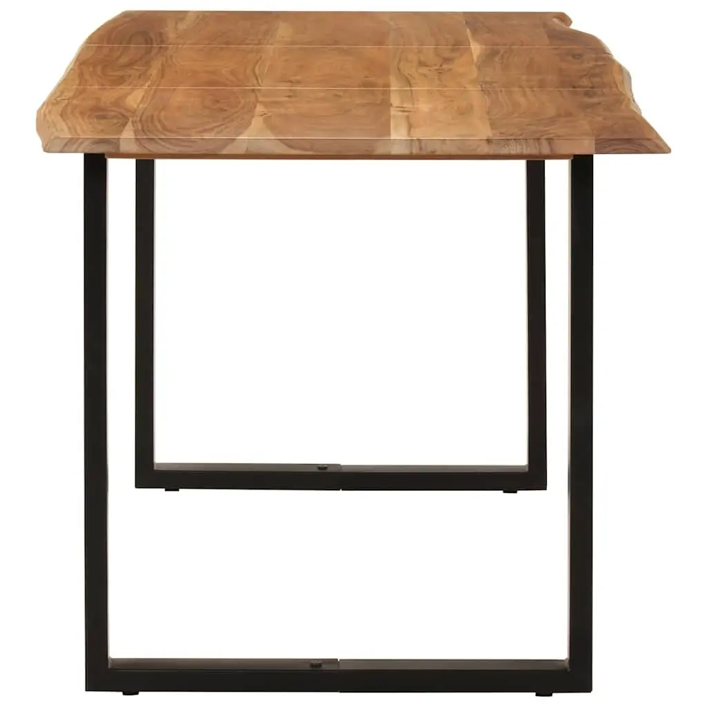Dining Table 154x80x76 cm Kitchen Furniture Industrial Rustic Style Solid Wood