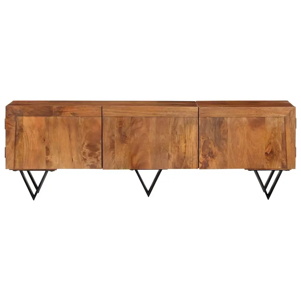 TV Cabinet Living Room 140x30x46 cm Solid Mango Wood Brown