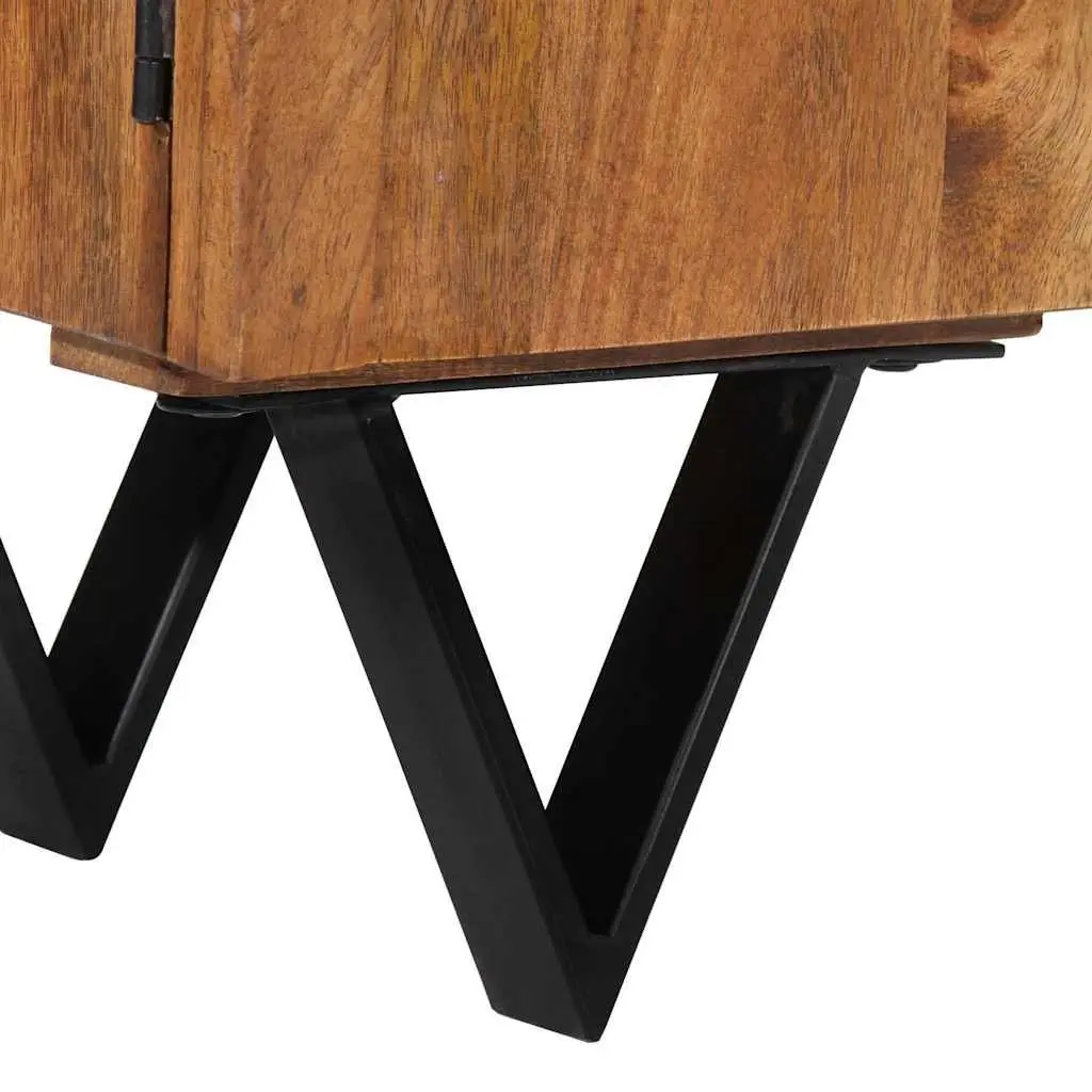 TV Cabinet Living Room 140x30x46 cm Solid Mango Wood Brown