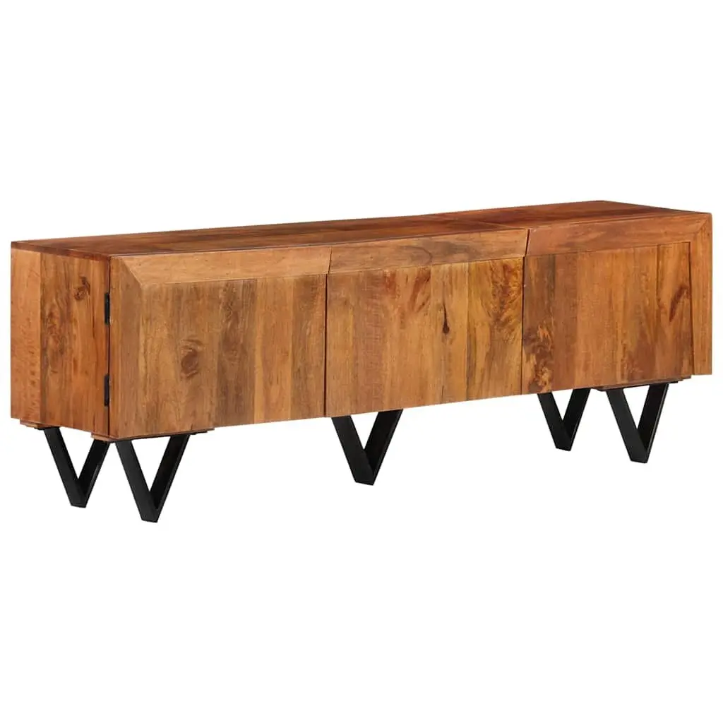 TV Cabinet Living Room 140x30x46 cm Solid Mango Wood Brown