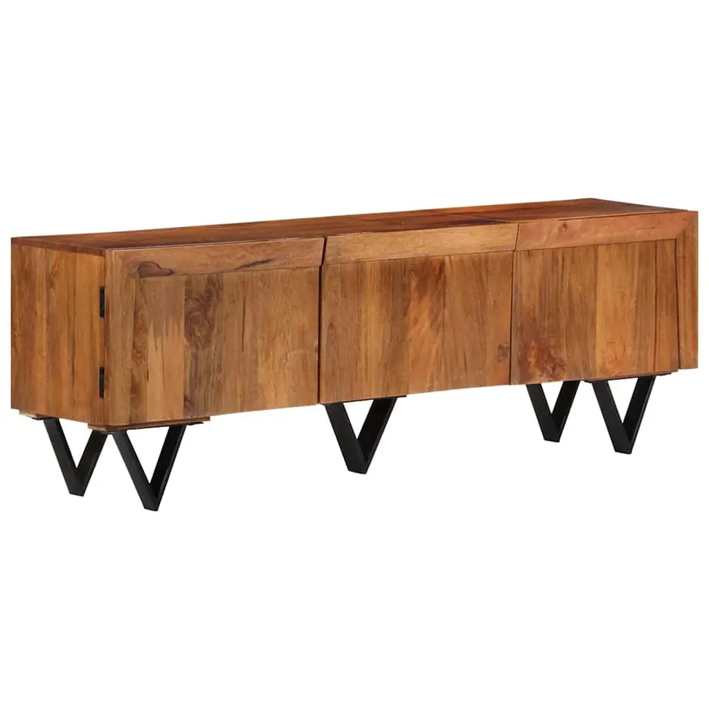 TV Cabinet Living Room 140x30x46 cm Solid Mango Wood Brown