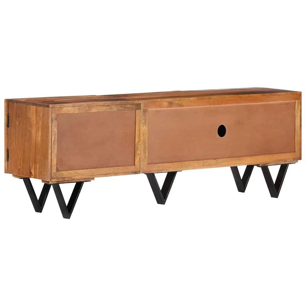 TV Cabinet Living Room 140x30x46 cm Solid Mango Wood Brown