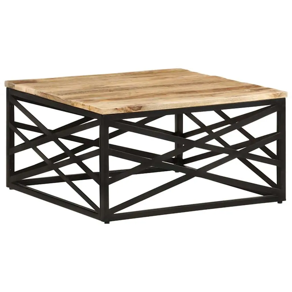 Coffee Table 68x68x35 cm Solid Mango Wood Brown Living Room Accent Furniture