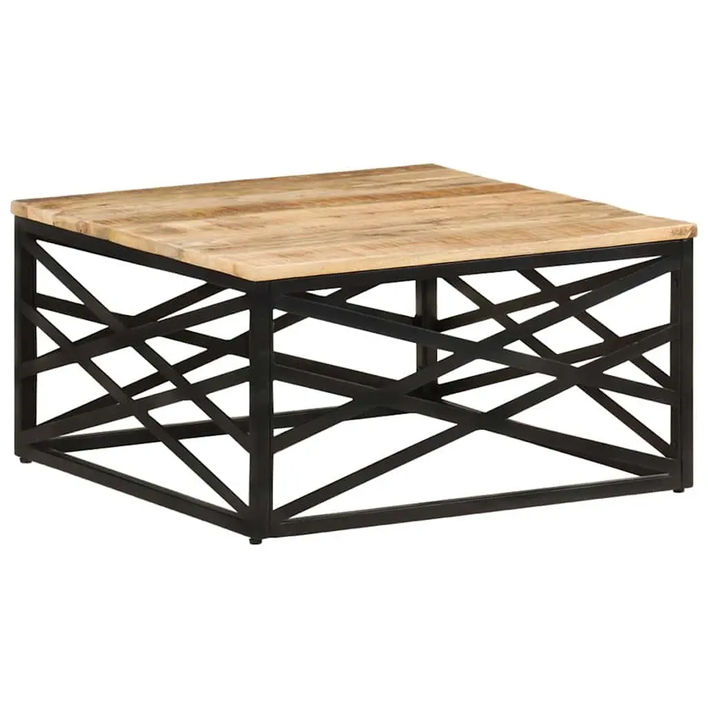 Coffee Table 68x68x35 cm Solid Mango Wood Brown Living Room Accent Furniture