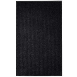 Black Door Mat Dimensions 117x220 cm, Non-Slip PVC, 1 Unit