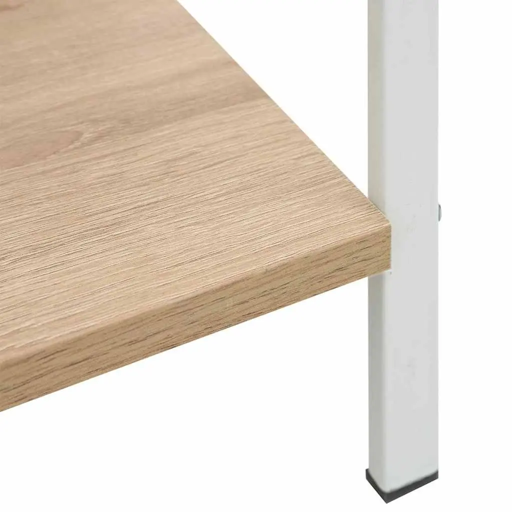 3-Layer Book Shelf Brown Engineered Wood Standing Cabinet Storage Display Rack