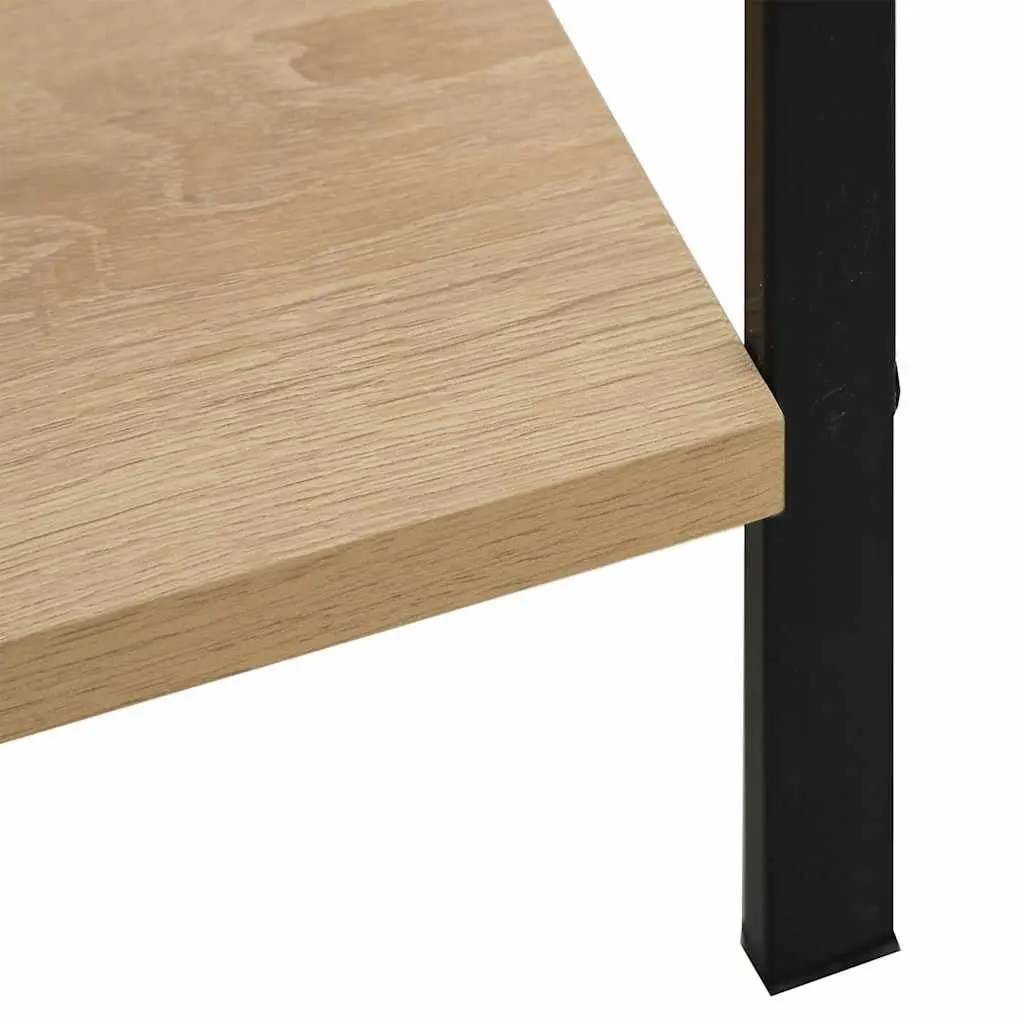 4-Layer Book Shelf Engineered Wood Standing Display Cabinet Storage Rack Brown