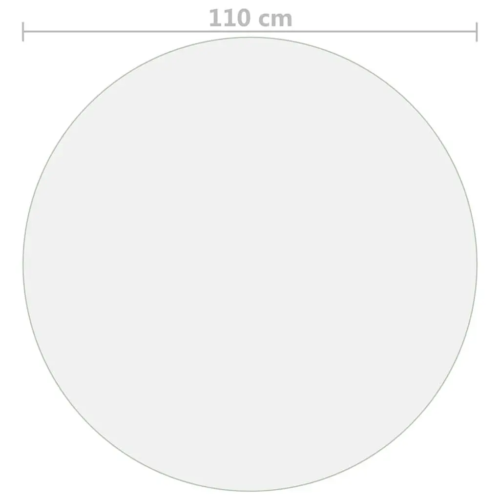 Round Table Protector Clear PVC Film Transparent Dining Living Room Furniture