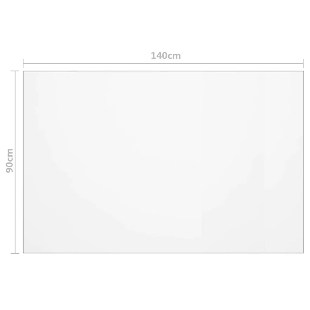 Table Protector Transparent Rectangular 140x90 cm Waterproof PVC Film Furniture