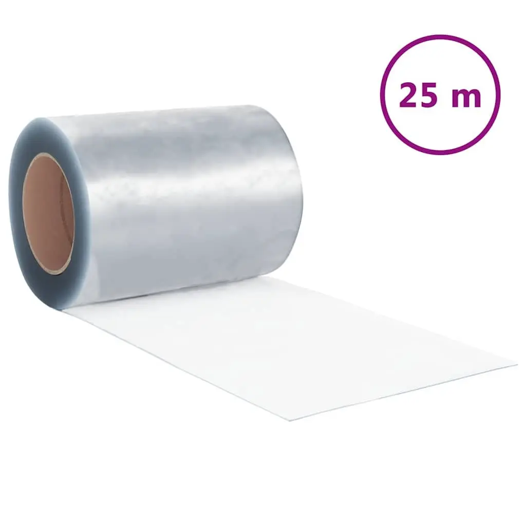 PVC Strip Curtain Roll for Warehouse Loading and Unloading 300mm Width 25m Length Transparent