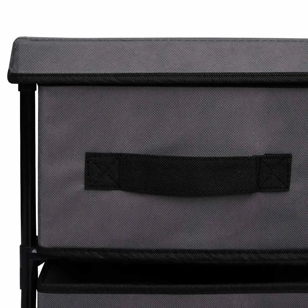 Storage Cabinet with 6 Drawers Grey Chest Organiser Bedroom Living Room