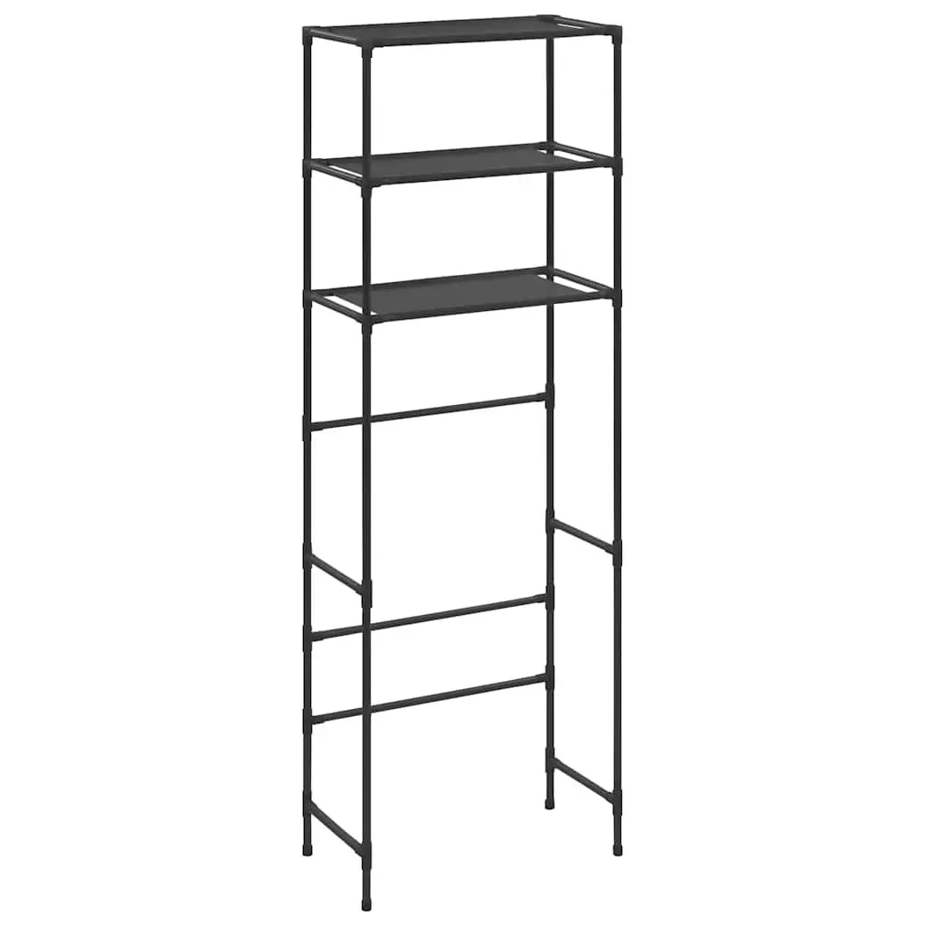 Over Toilet Storage Rack 3-Tier Bathroom Organiser Shelf Unit Black