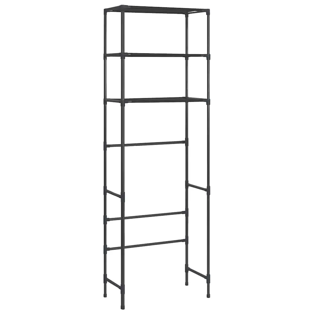 Over Toilet Storage Rack 3-Tier Bathroom Organiser Shelf Unit Black