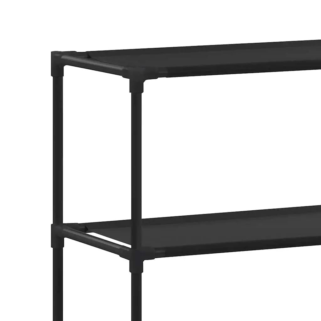 3-Tier Storage Rack Over Laundry Machine Bathroom Shelving Black 69 x 28 x 169 cm