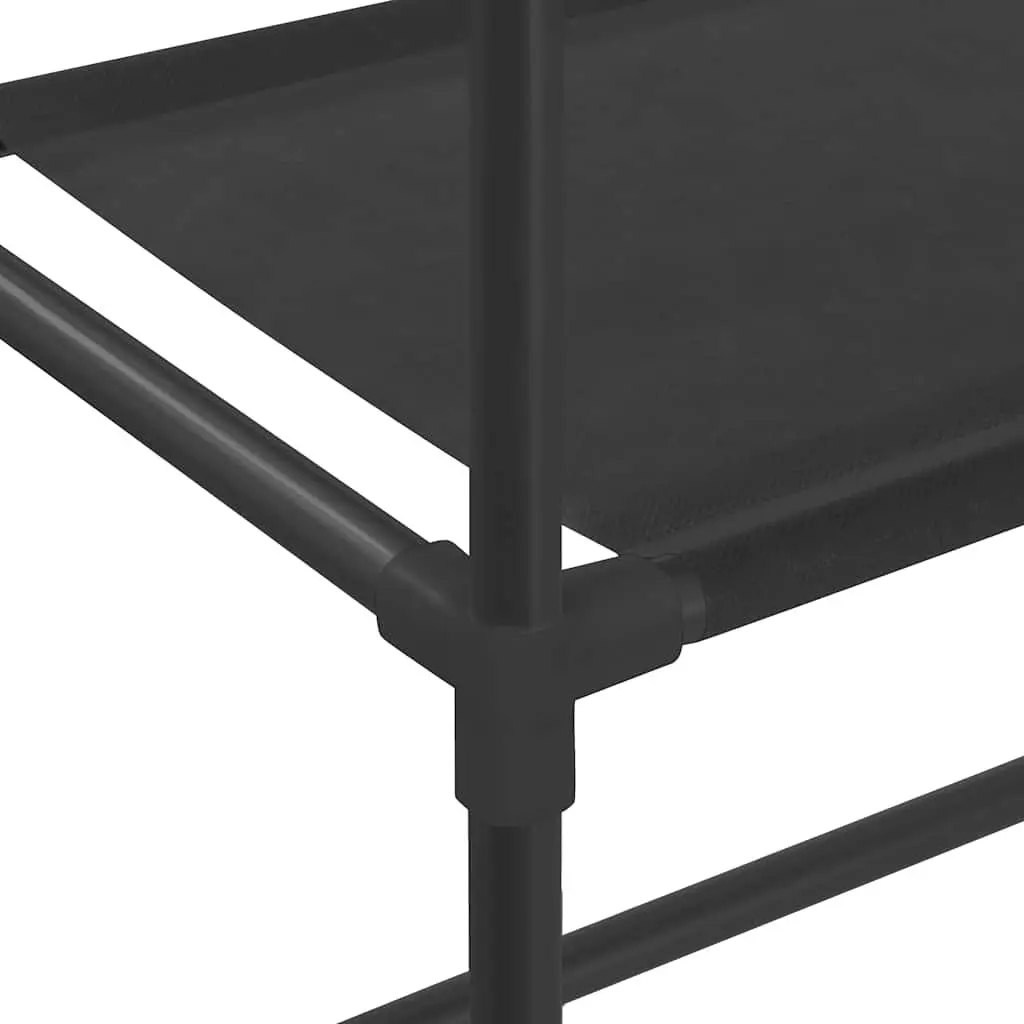 3-Tier Storage Rack Over Laundry Machine Bathroom Shelving Black 69 x 28 x 169 cm