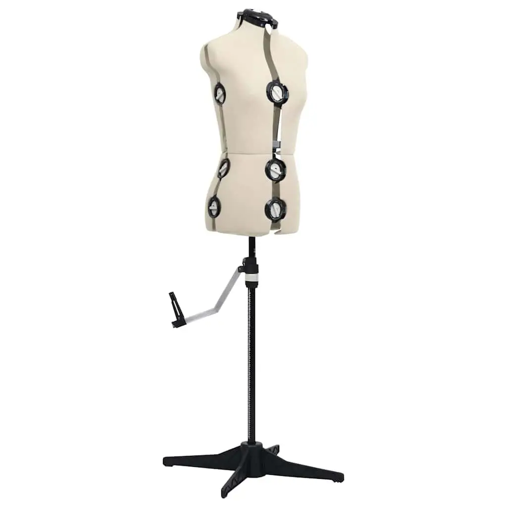 Adjustable Dress Form Mannequin for Display Cream S Size 33-40