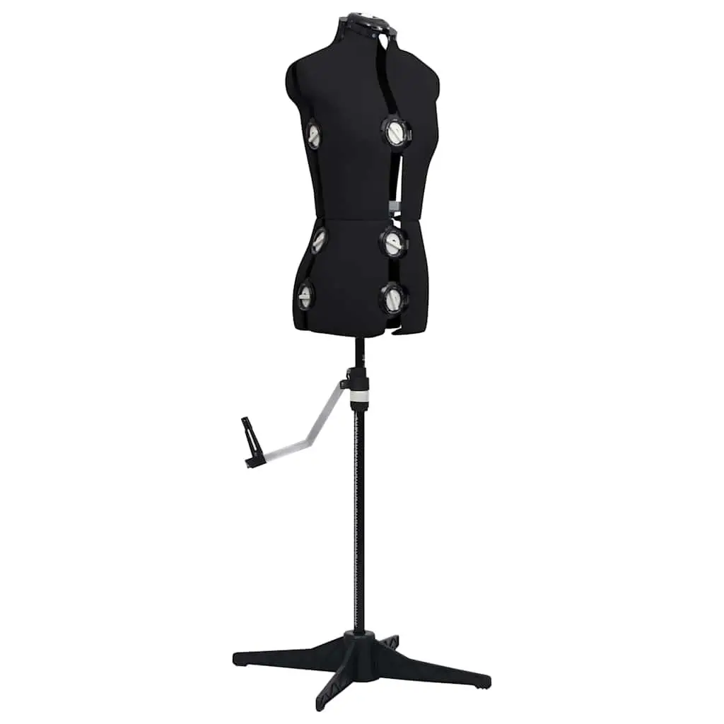 Female Adjustable Black Dress Form Mannequin Size S 33-40 Display Stand