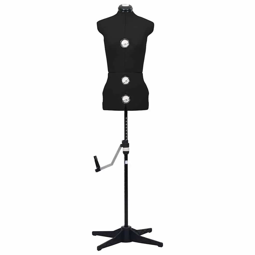 Female Adjustable Black Dress Form Mannequin Size S 33-40 Display Stand