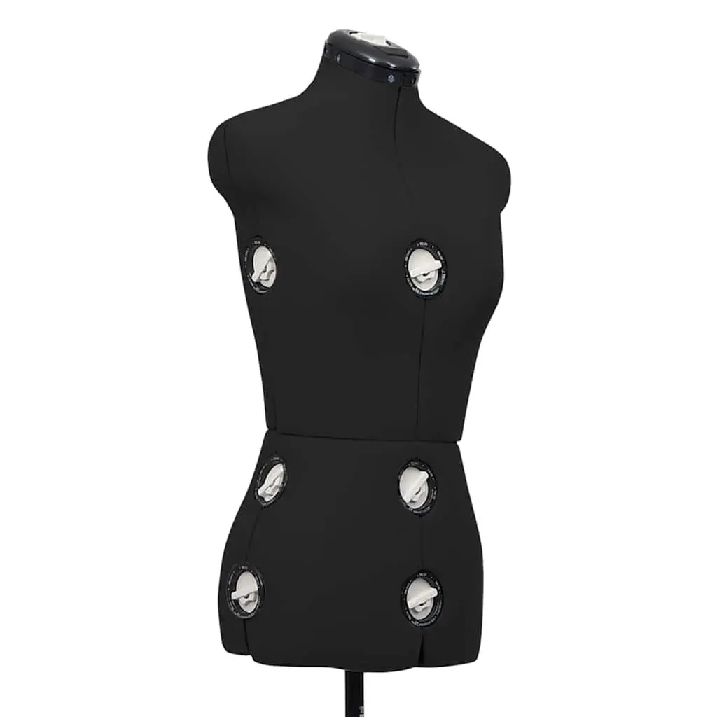 Female Adjustable Black Dress Form Mannequin Size S 33-40 Display Stand