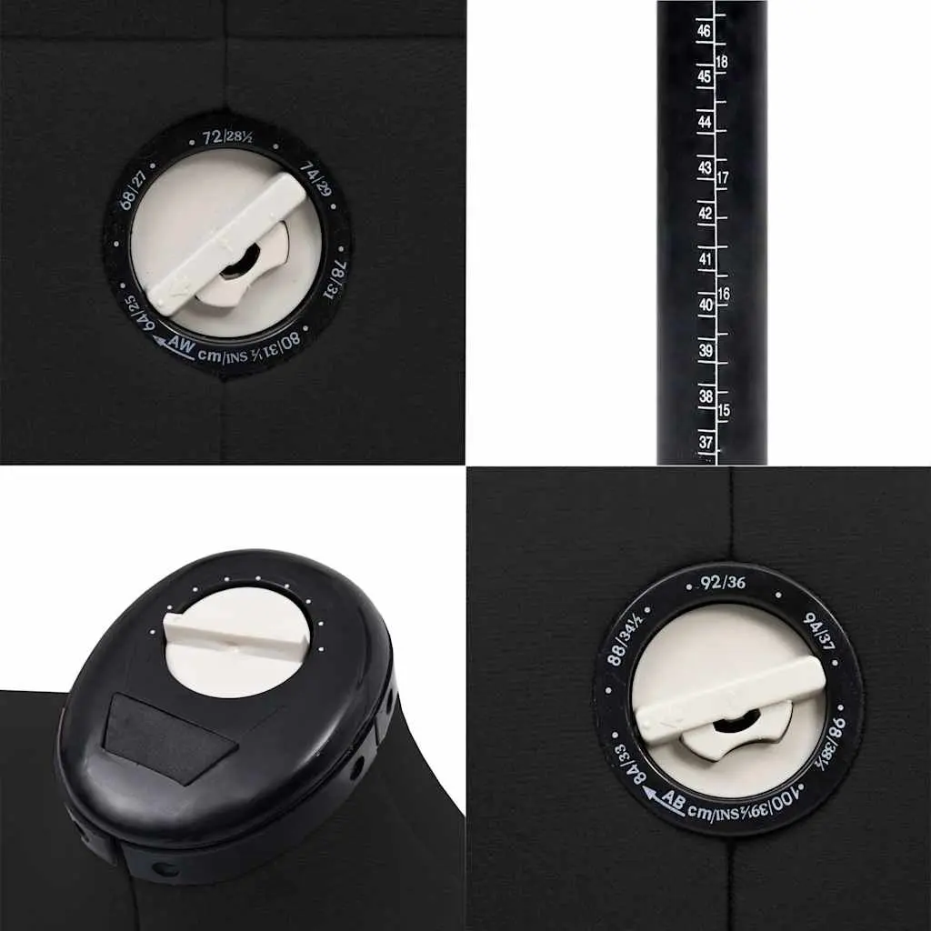 Female Adjustable Black Dress Form Mannequin Size S 33-40 Display Stand