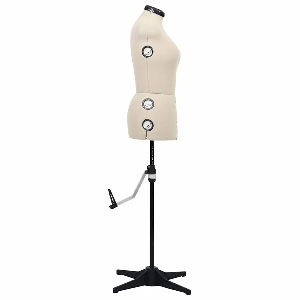 Adjustable Dress Form Female Mannequin Cream M Size 40-46 Display Dummy