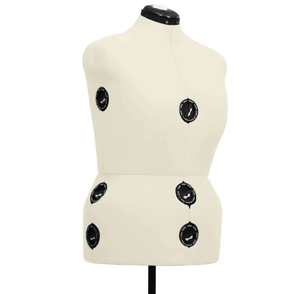 Cream Adjustable Dress Form Female Mannequin L 44-50