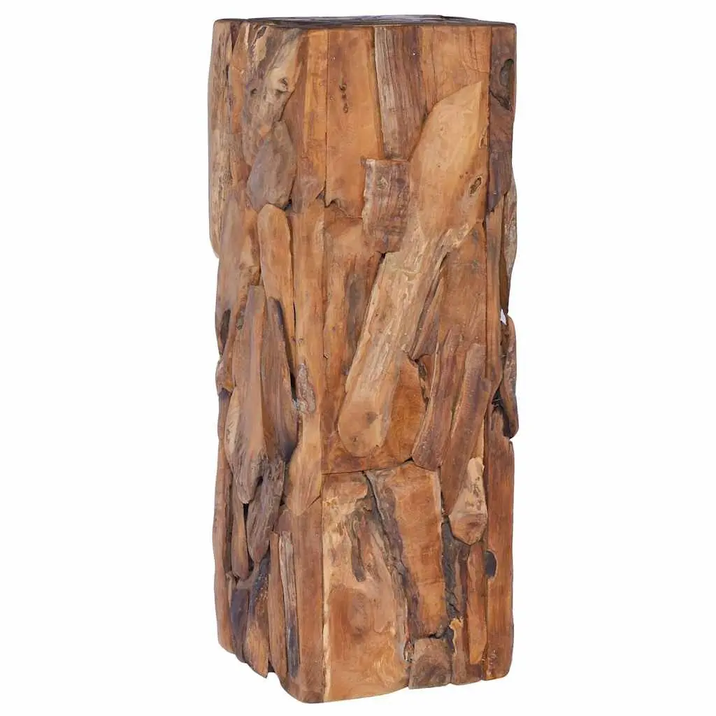 30x30x80 cm Solid Teak Wood Side Table