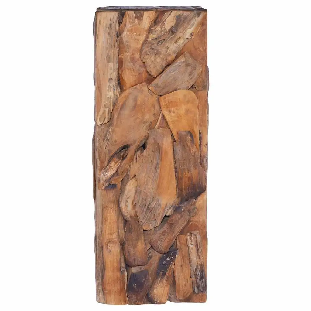 30x30x80 cm Solid Teak Wood Side Table