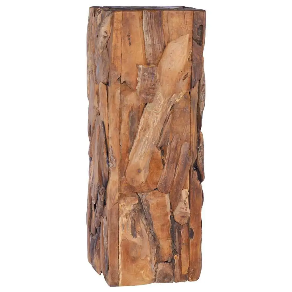 30x30x80 cm Solid Teak Wood Side Table