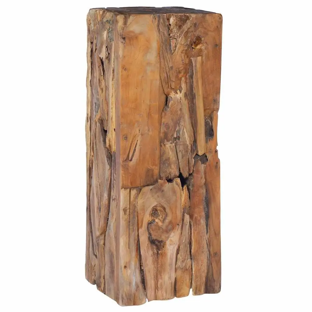 30x30x80 cm Solid Teak Wood Side Table