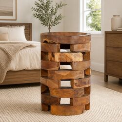Bedside Cabinet 30x30x45 cm Solid Teak Wood