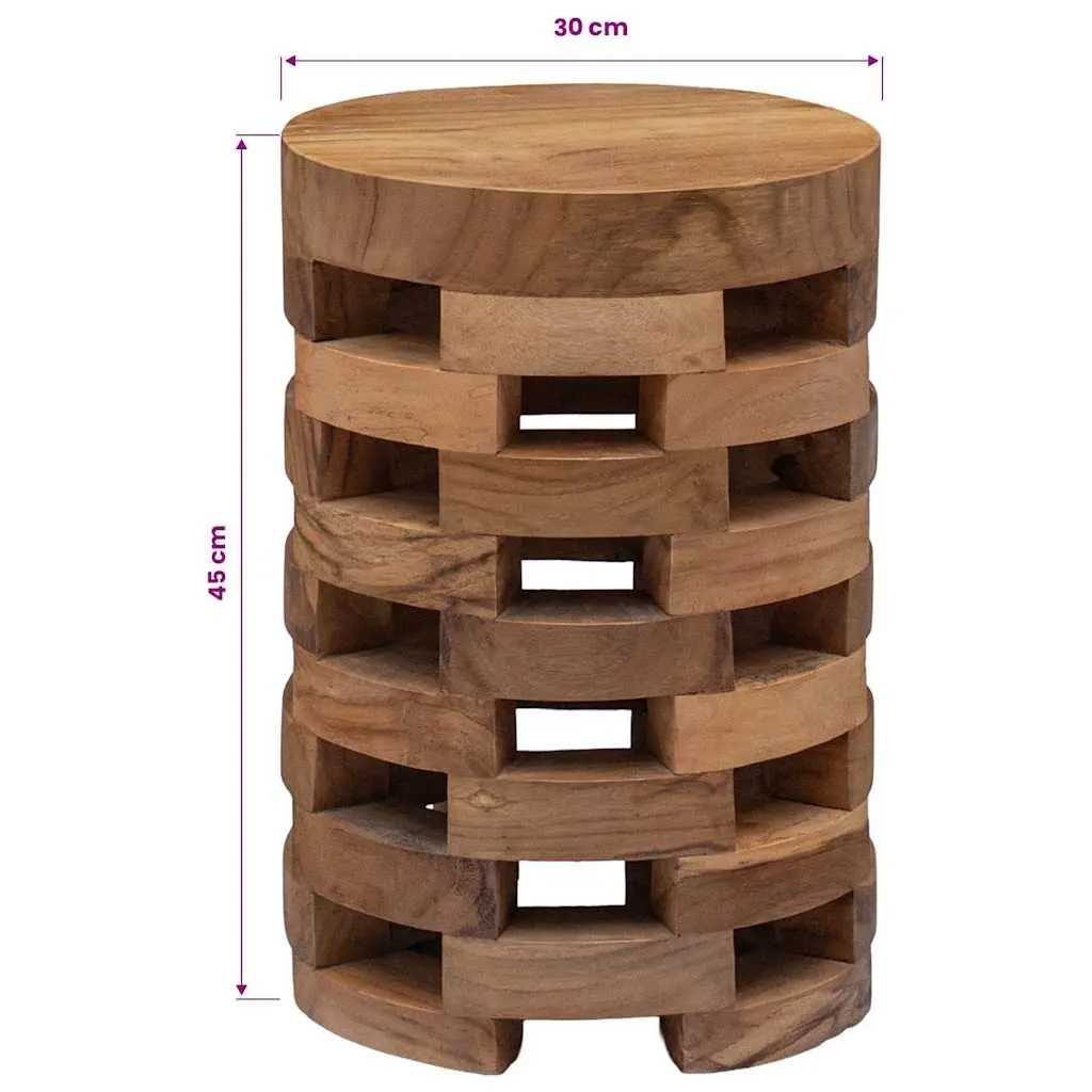 Bedside Cabinet 30x30x45 cm Solid Teak Wood