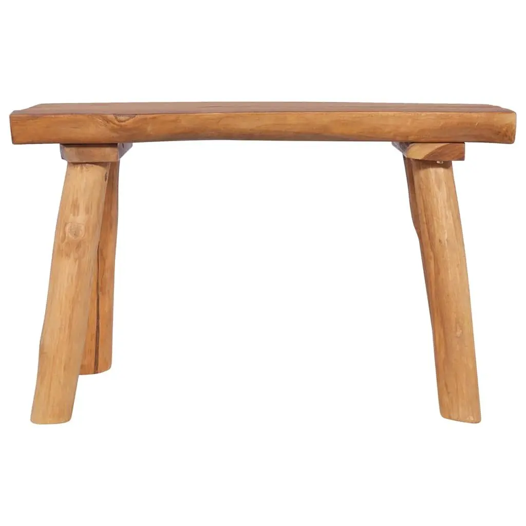Garden Bench Indoor Outdoor 80cm Solid Teak Wood Brown