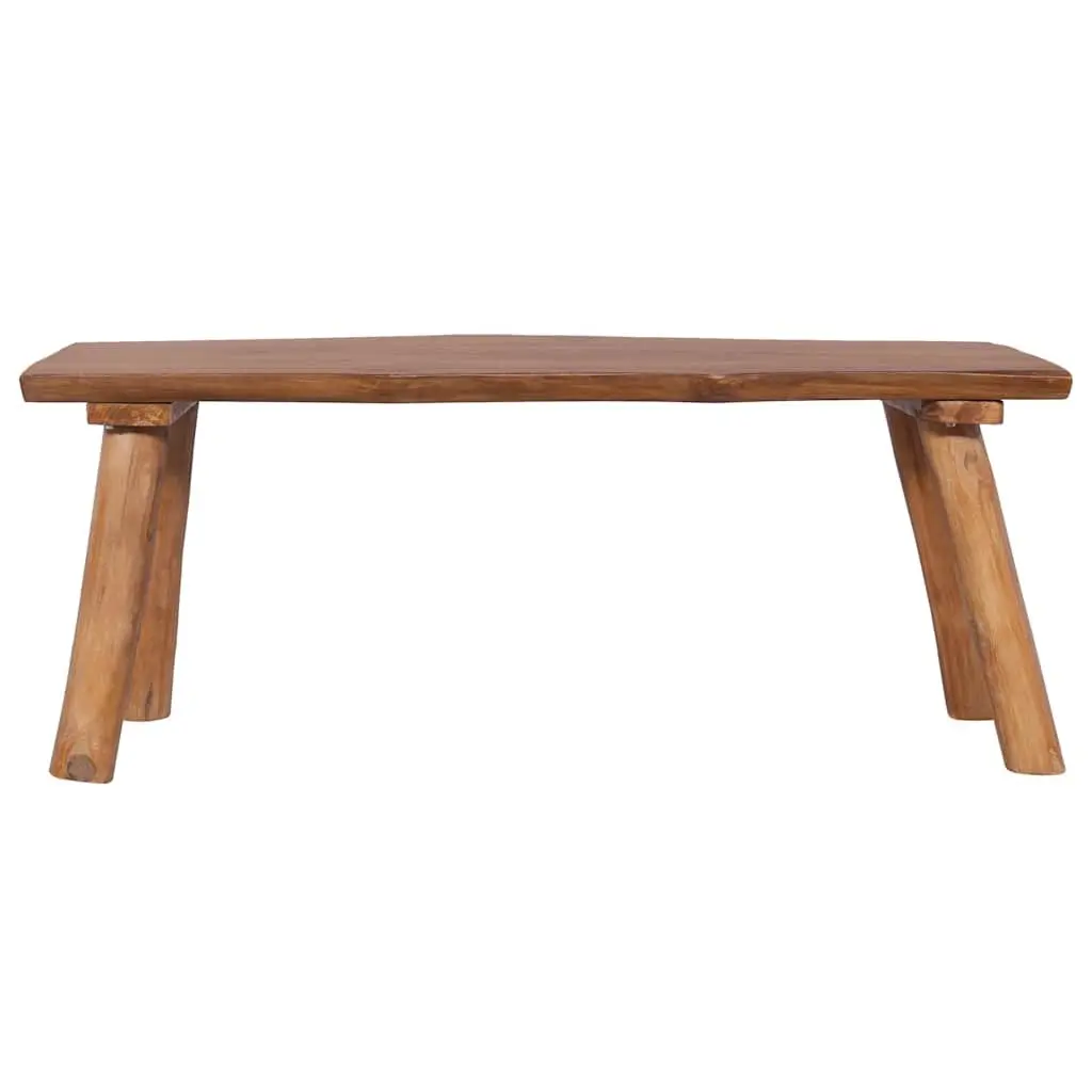 Solid Teak Wood Garden Bench Indoor Outdoor 120 cm