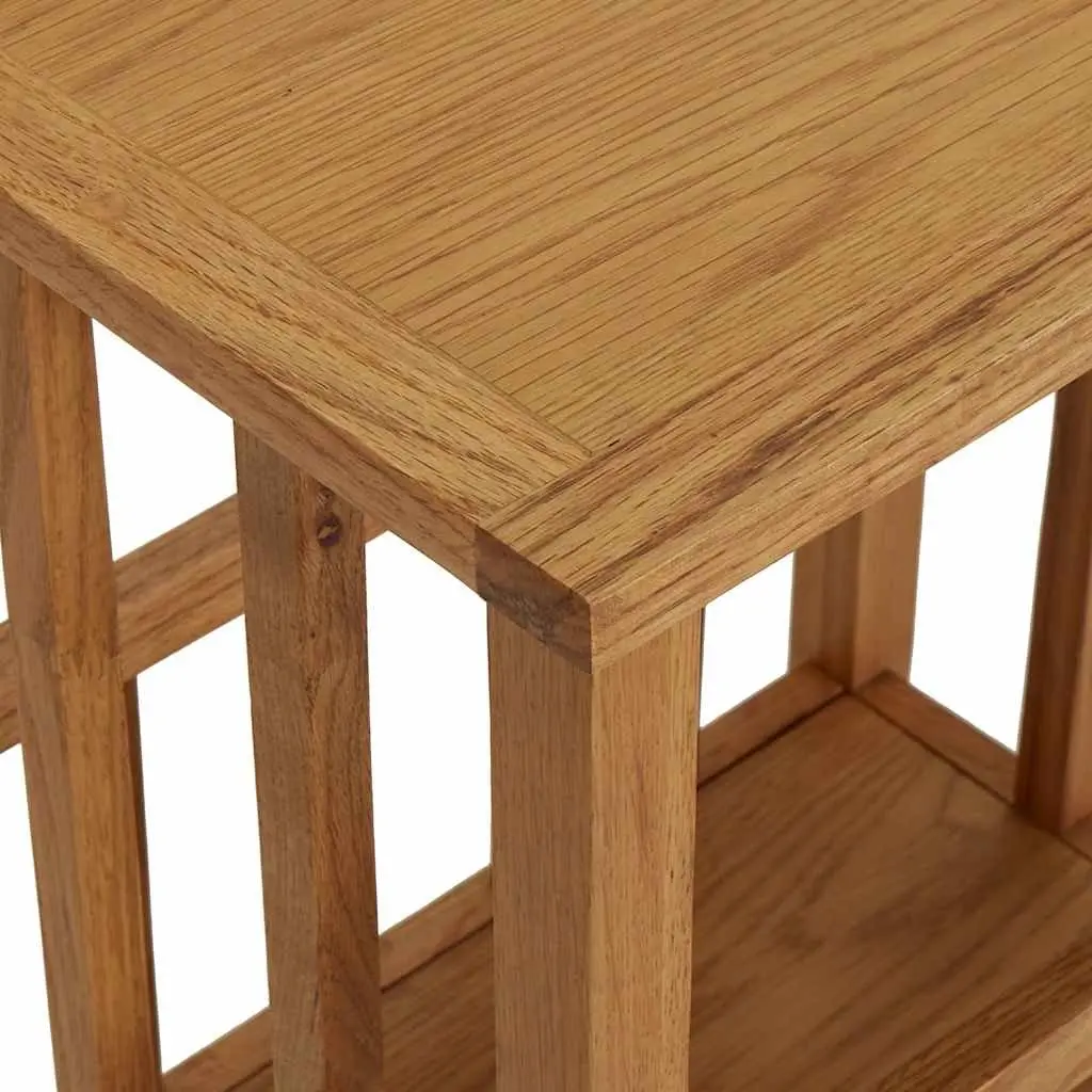End Table with Oak Wood Construction, 45x35x55 cm