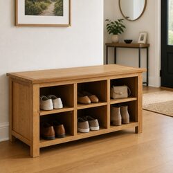 Dimensions and Details of the Wooden Shoe Rack Bench