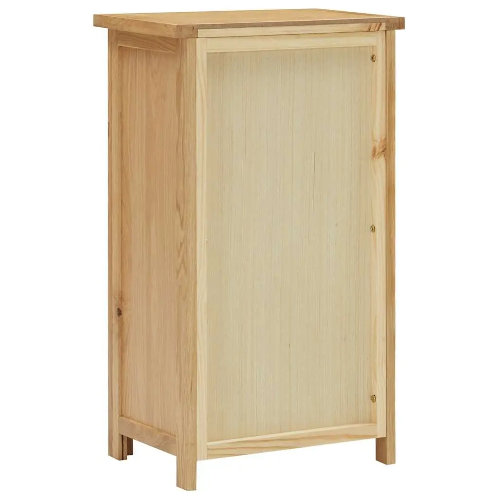 Solid Oak Wood Cupboard Storage Cabinet Sideboard Brown 45x32x85cm