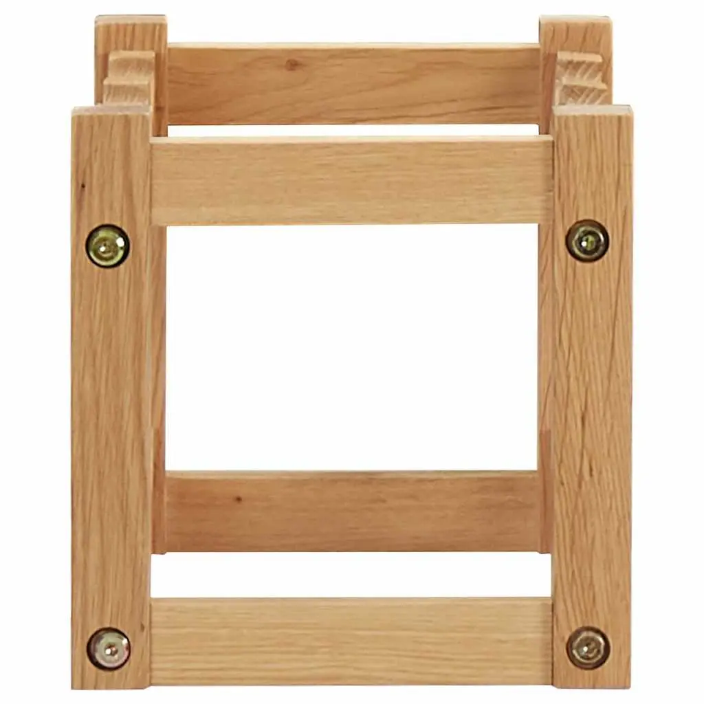 Wine Rack for Kitchen Dining Bar Solid Oak Wood Freestanding Storage Organiser Brown